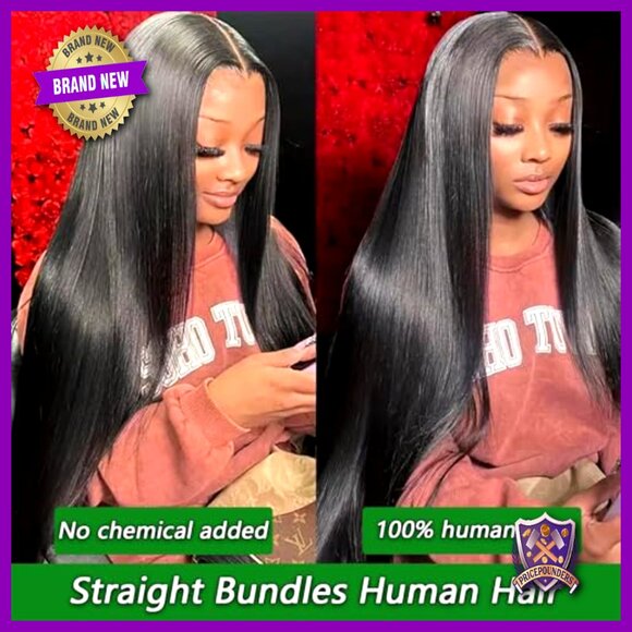 4 Straight Brazilian Virgin Hair Bundles 18-24 Inch 12A Quick Weave main image 6
